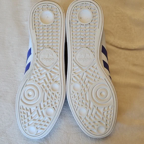 EUC Men's Adidas Munchen White and Purple Sneakers, Size 10 - Picture 6 of 7